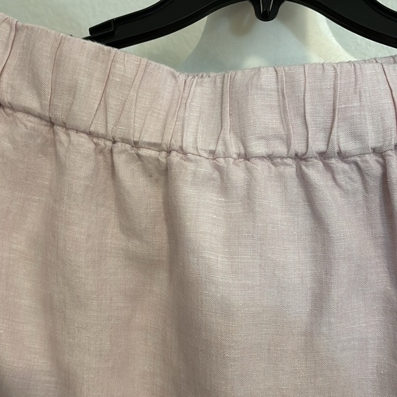 J. Crew 100% linen pink skirt. Size M - Picture 2 of 8